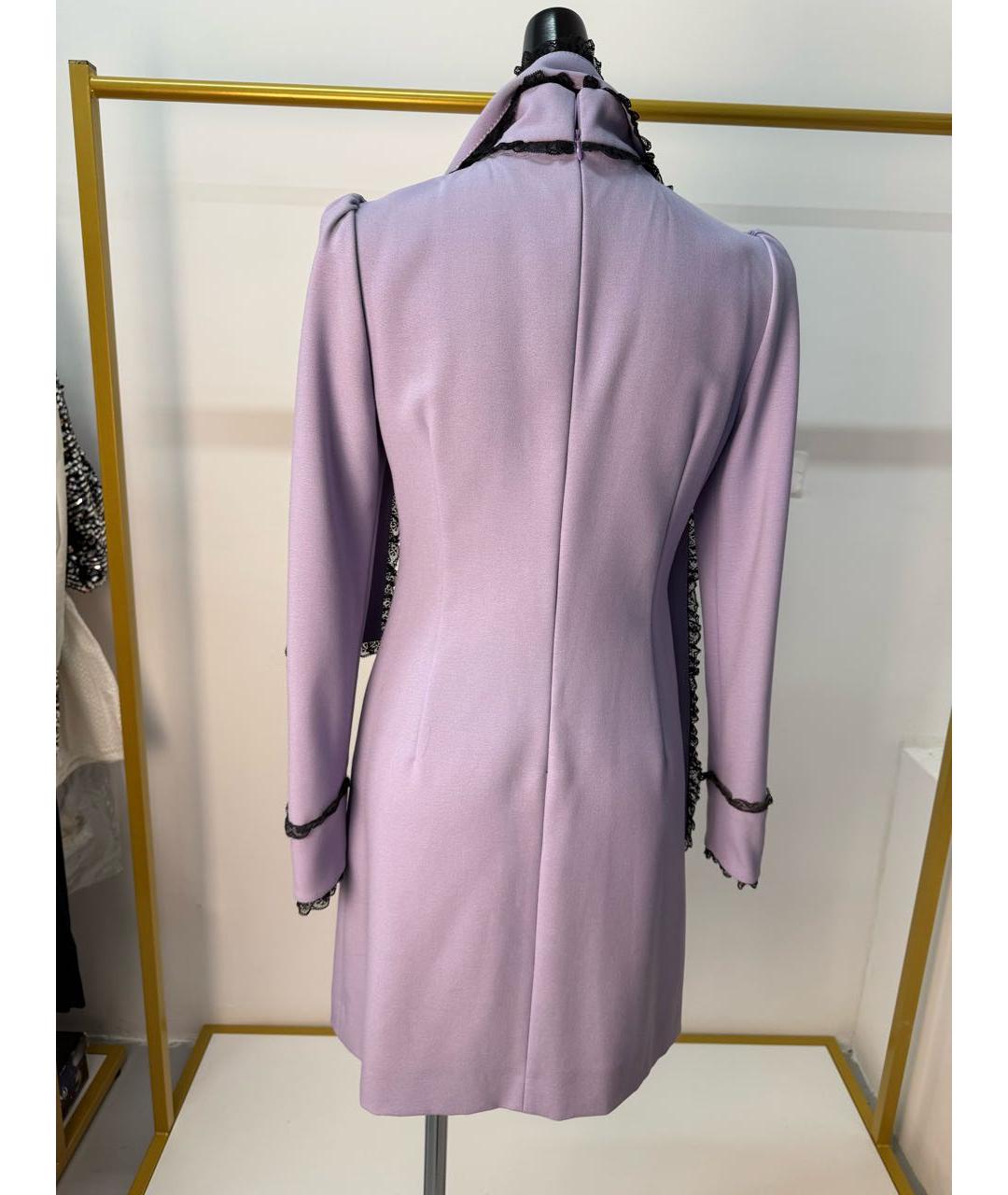 RED VALENTINO Фиолетовое шелковое коктейльное платье, фото 6