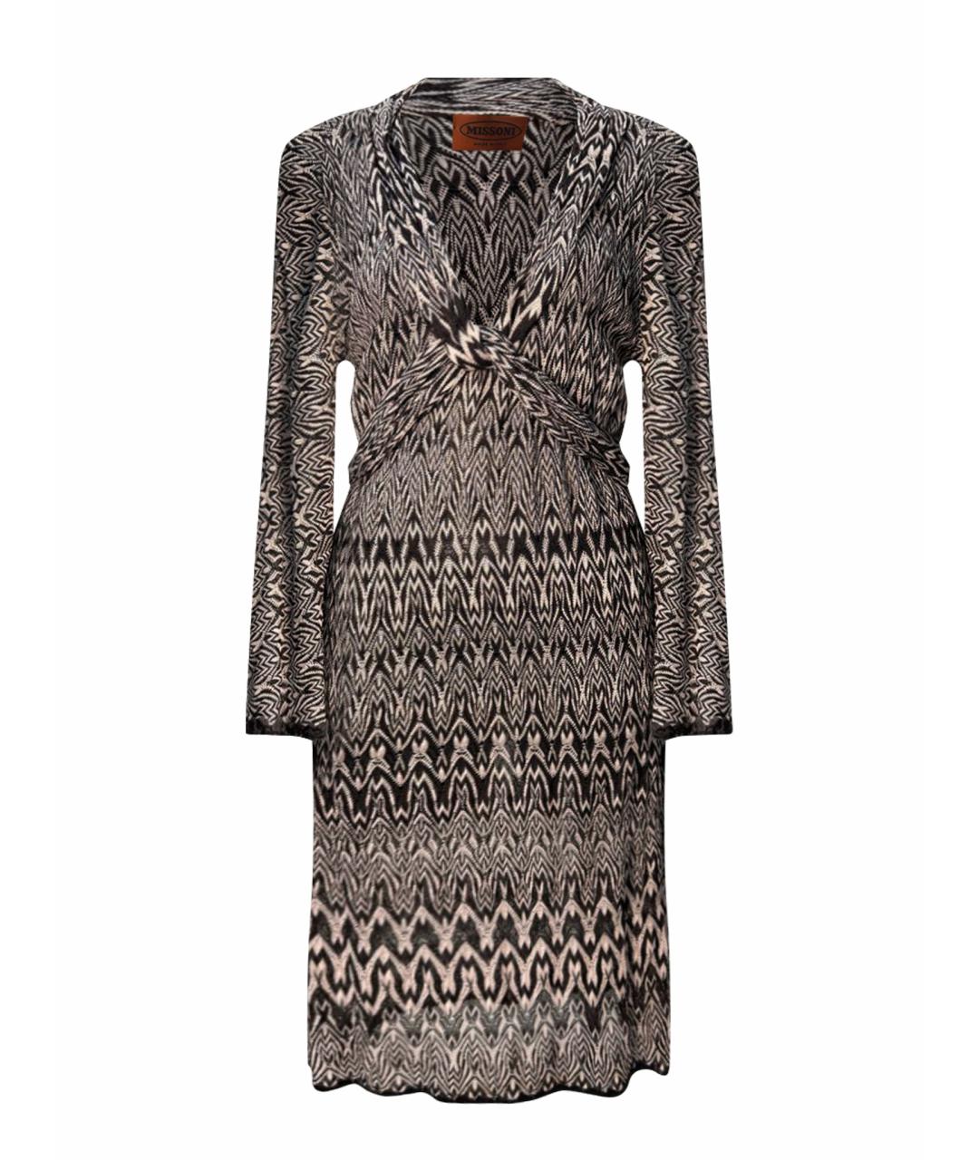 MISSONI Мульти шелковое повседневное платье, фото 1