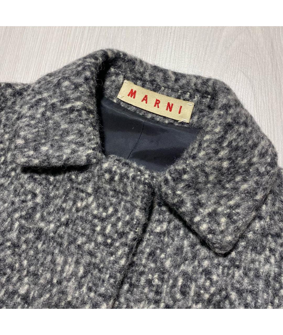 MARNI Антрацитовое пальто, фото 3