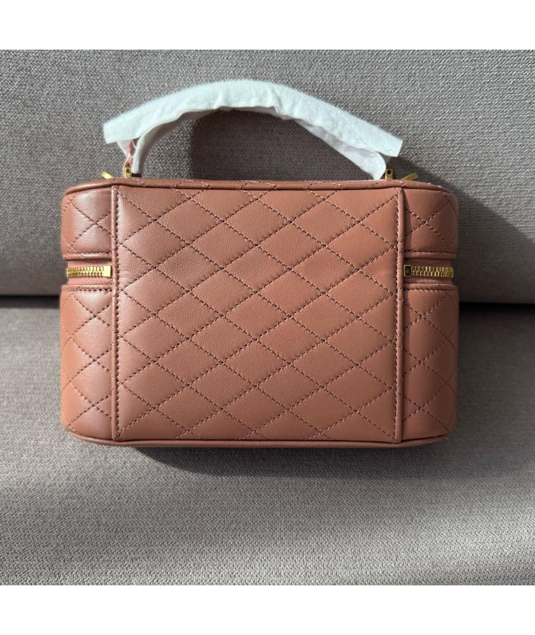 SAINT LAURENT Розовая кожаная сумка через плечо, фото 3