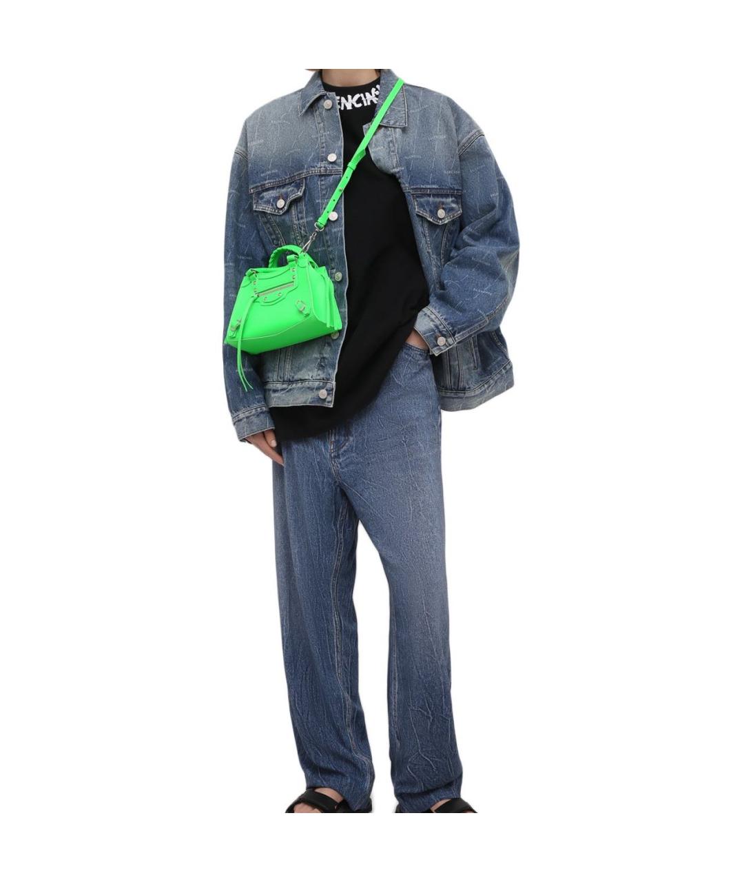 BALENCIAGA Голубая деним куртка, фото 3