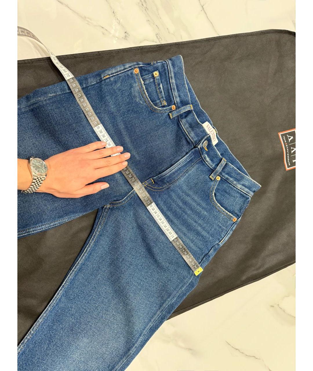 VALENTINO Синие джинсы слим, фото 8