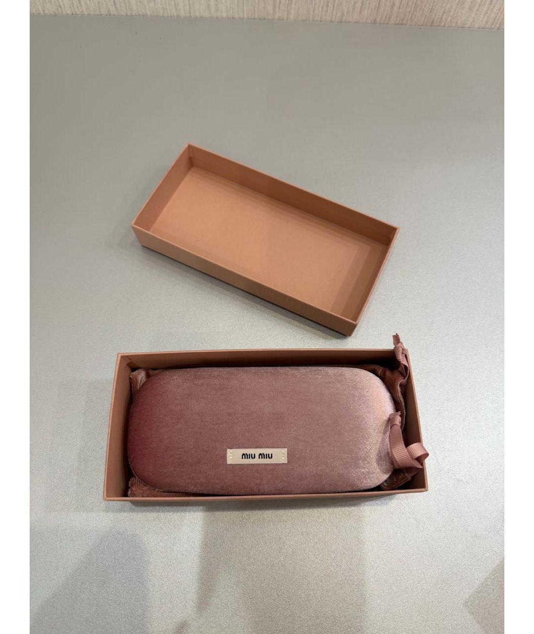 MIU MIU Черные пластиковые солнцезащитные очки, фото 7
