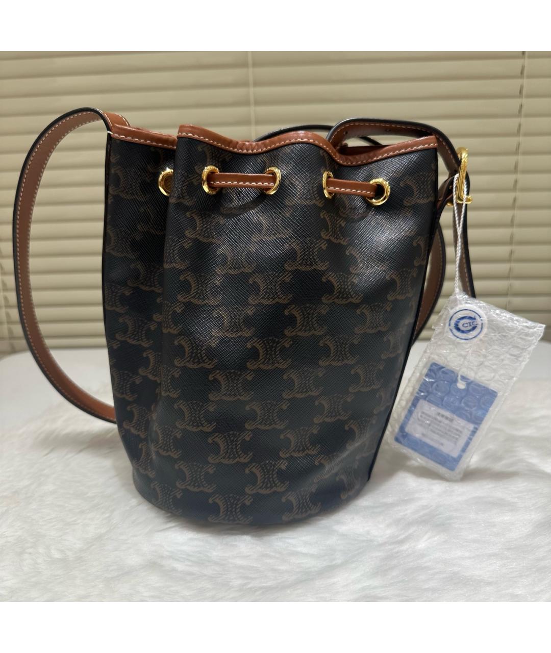 CELINE Коричневая сумка тоут, фото 3