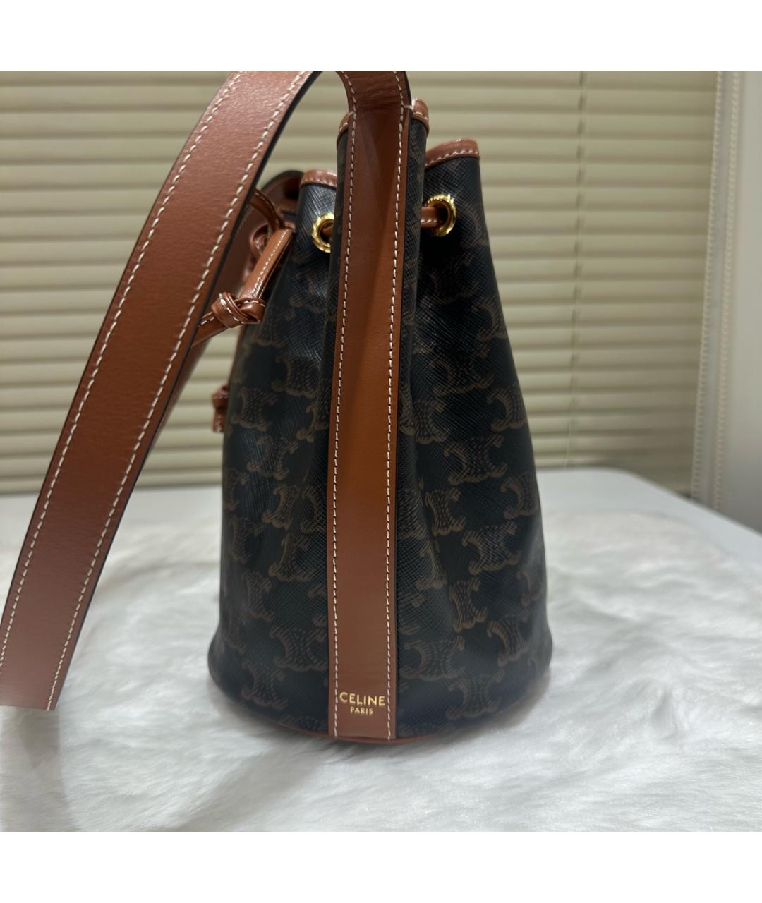 CELINE Коричневая сумка тоут, фото 4