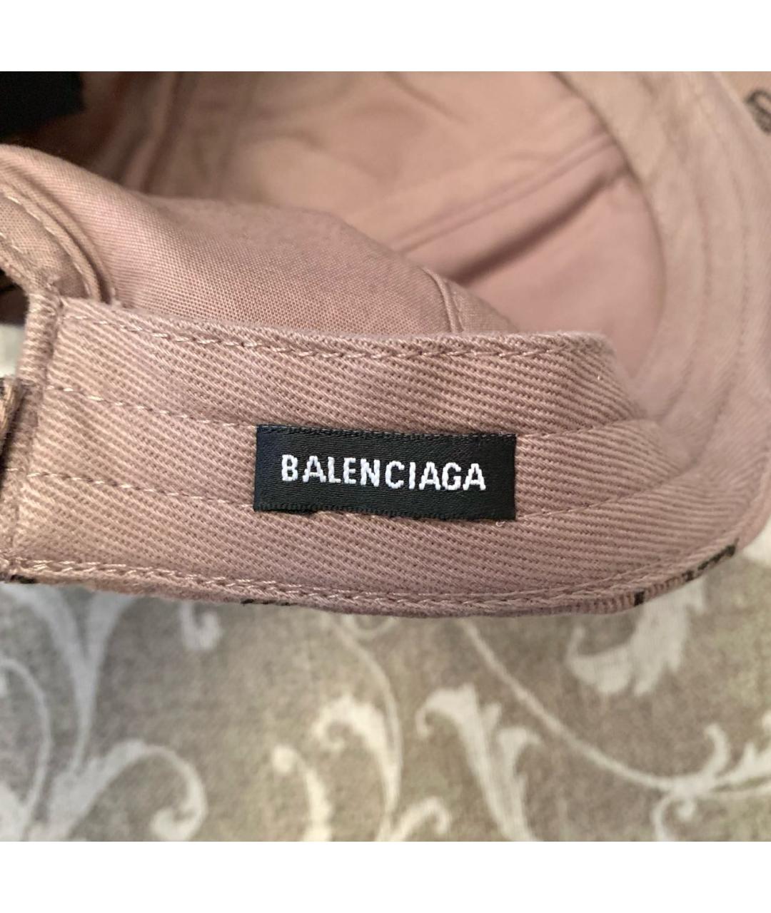 BALENCIAGA Бежевая хлопковая кепка, фото 6