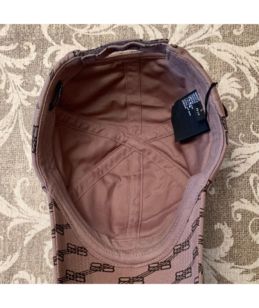 BALENCIAGA Бежевая хлопковая кепка, фото 5
