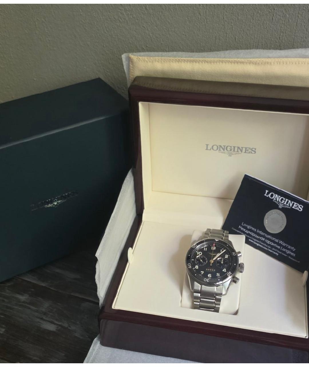 LONGINES Серые часы, фото 6