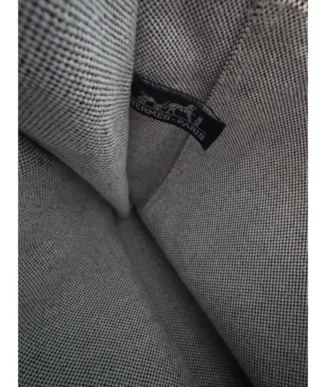 HERMES Серая хлопковая сумка тоут, фото 7