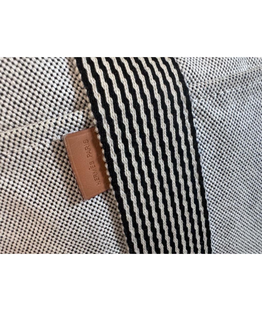 HERMES Серая хлопковая сумка тоут, фото 5