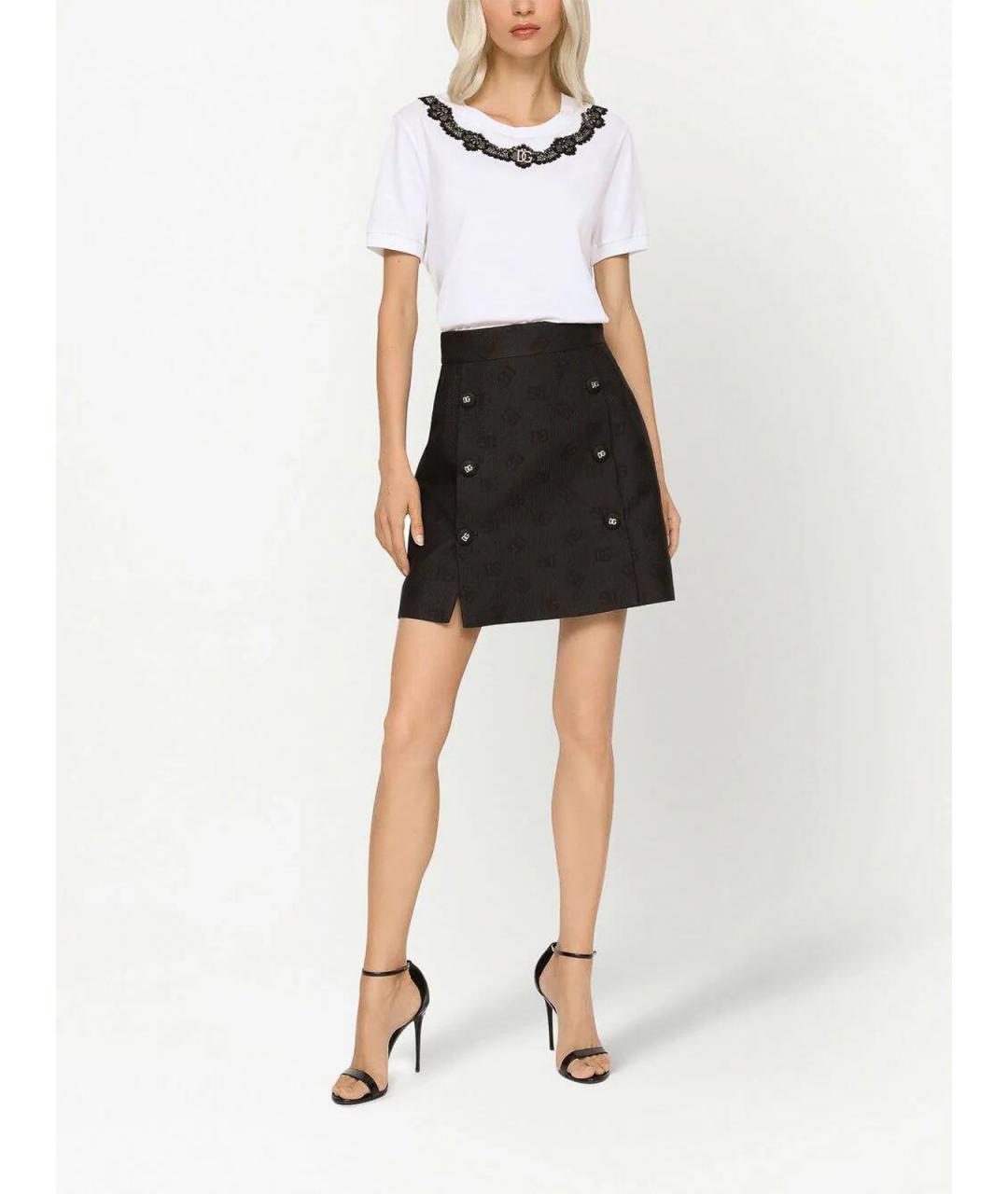 DOLCE&GABBANA Белая хлопковая футболка, фото 2
