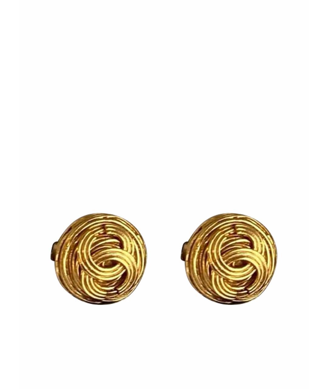 CHANEL Золотые серьги, фото 1