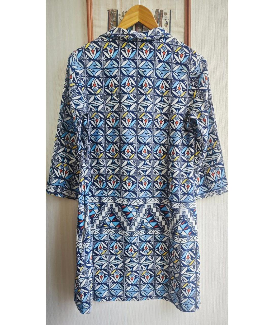 TORY BURCH Мульти шелковое платье, фото 2