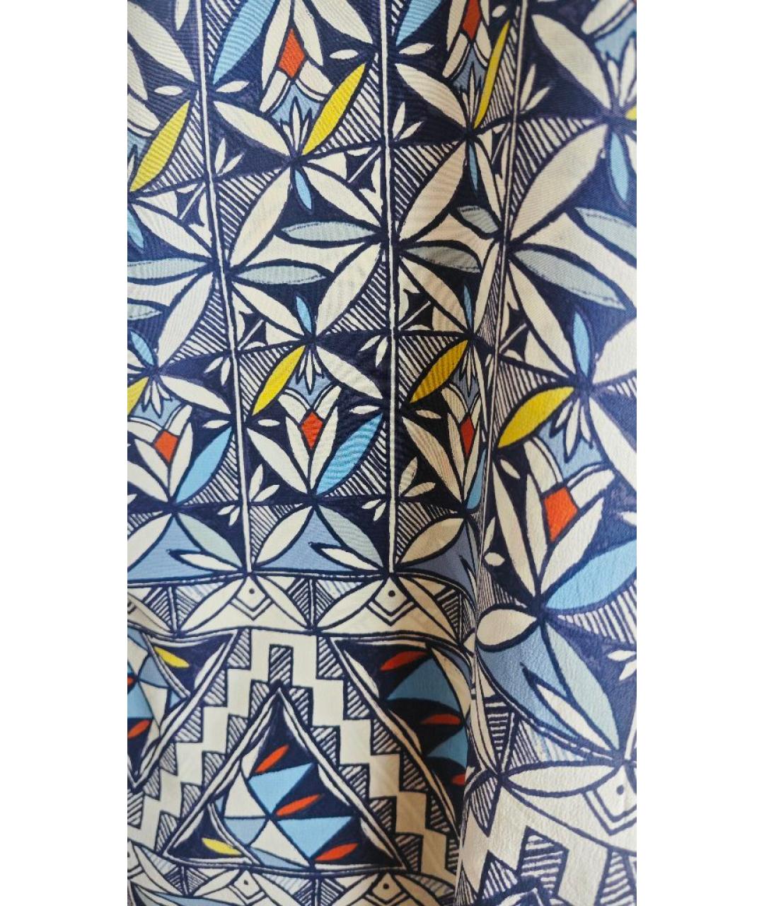 TORY BURCH Мульти шелковое платье, фото 4