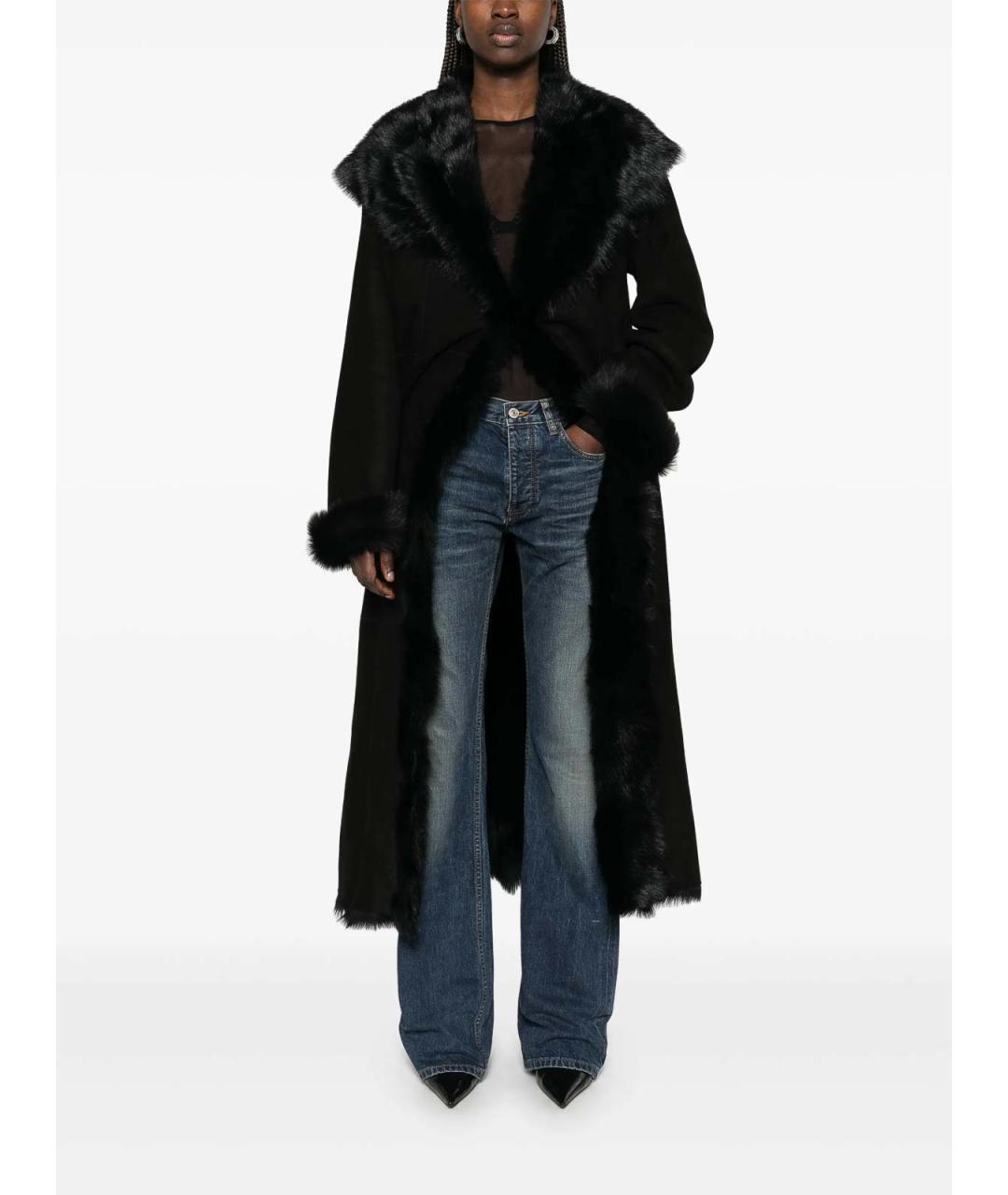 BALENCIAGA Голубые хлопковые джинсы клеш, фото 2