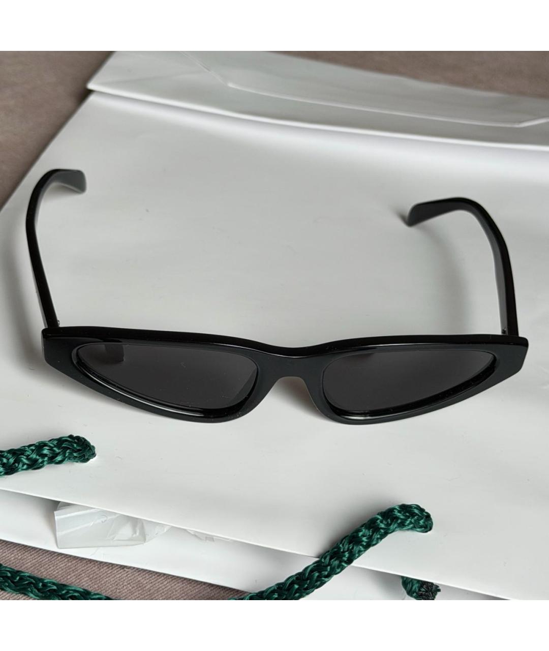 CELINE Черные пластиковые солнцезащитные очки, фото 5