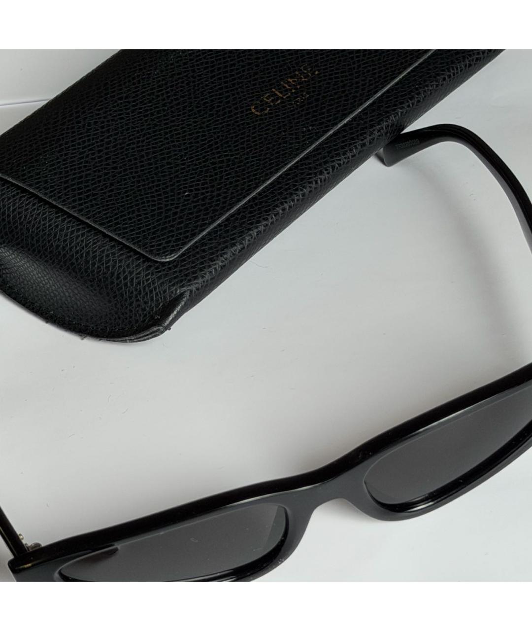 CELINE Черные пластиковые солнцезащитные очки, фото 4