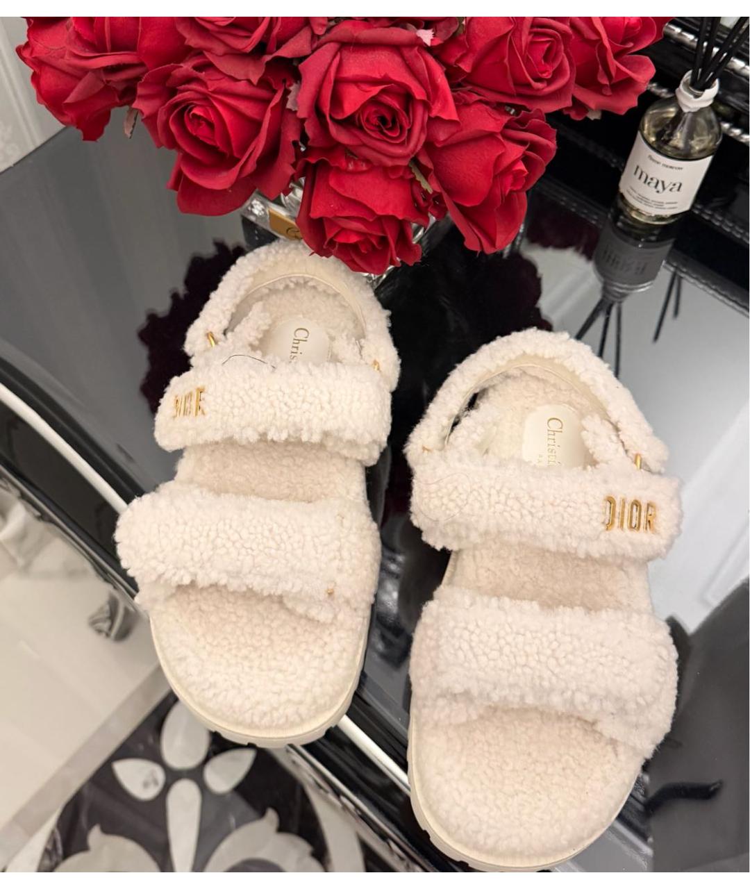 CHRISTIAN DIOR Белые сандалии, фото 2
