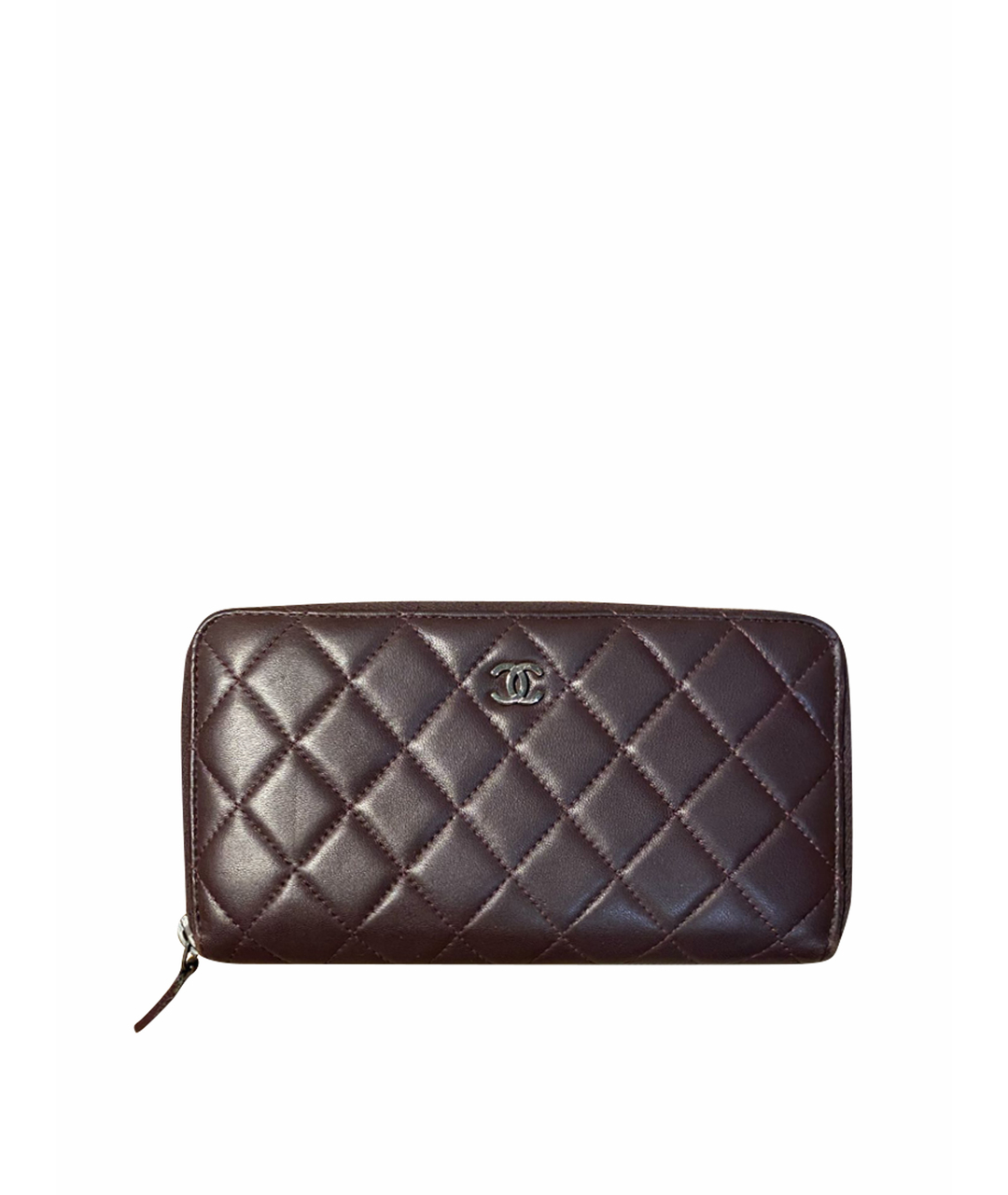 CHANEL Фиолетовый кожаный кошелек, фото 1