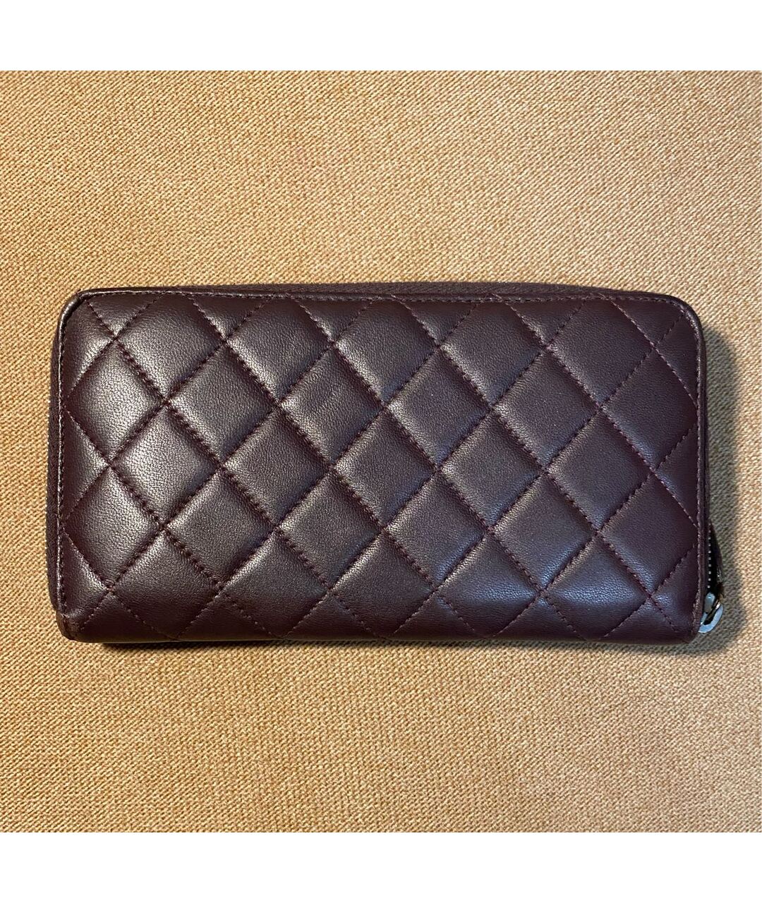 CHANEL Фиолетовый кожаный кошелек, фото 3