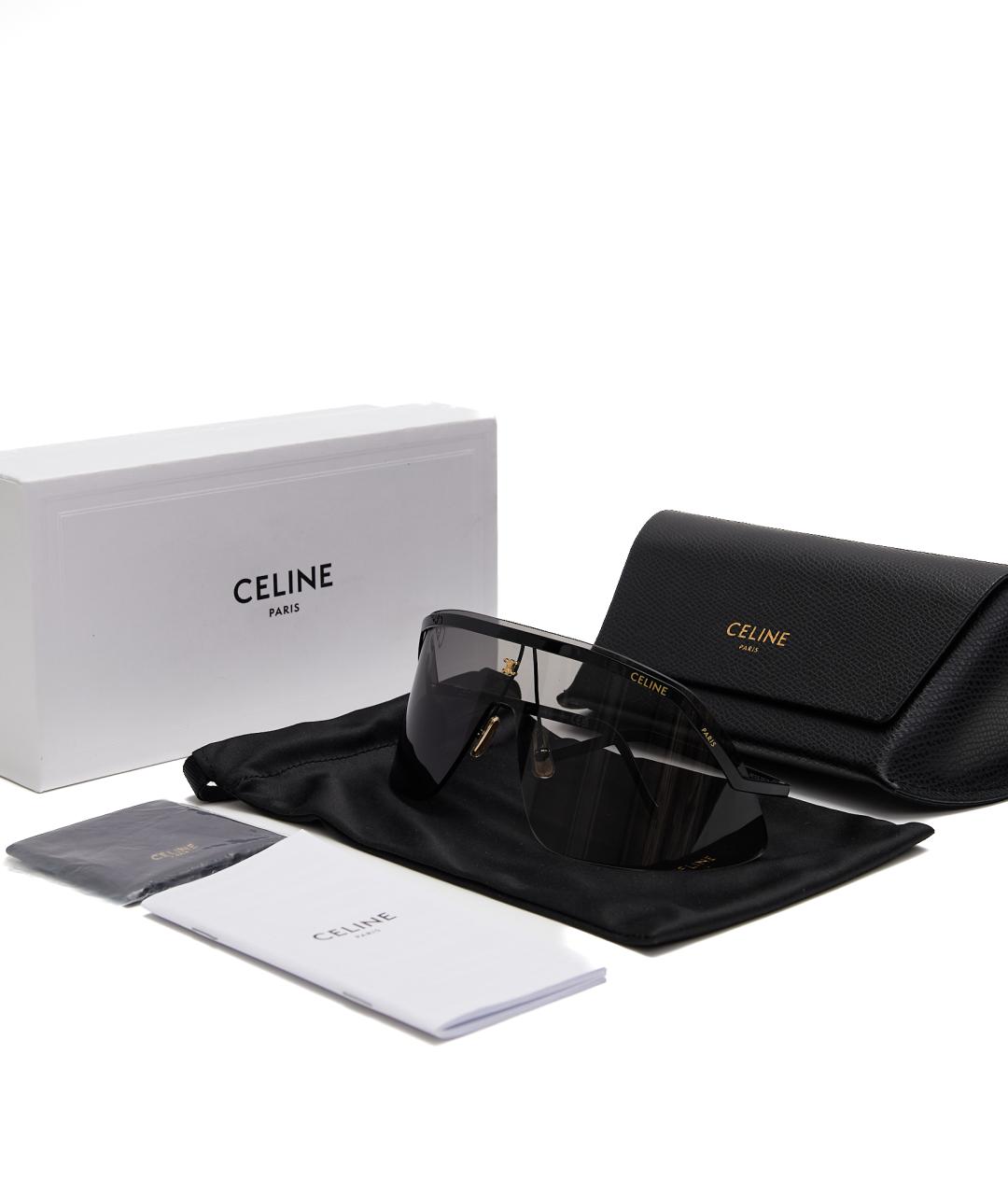 CELINE Серебряные металлические солнцезащитные очки, фото 7