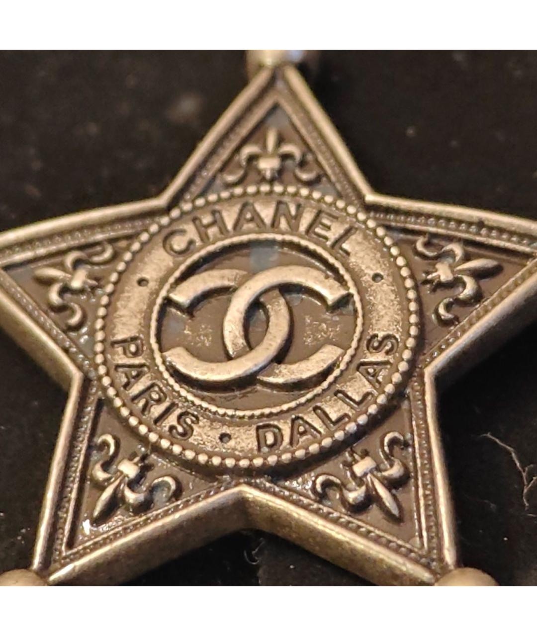 CHANEL Серебряные серьги, фото 2