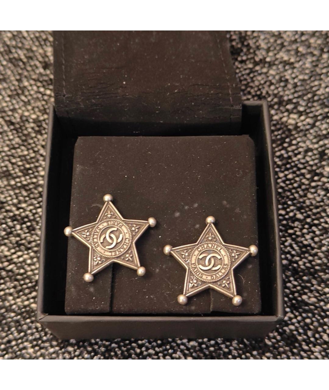 CHANEL Серебряные серьги, фото 6