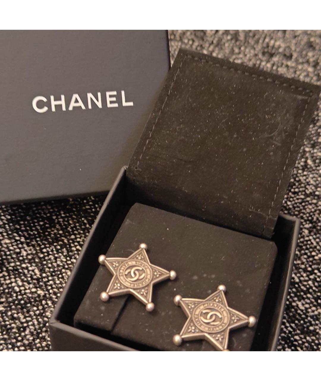 CHANEL Серебряные серьги, фото 5