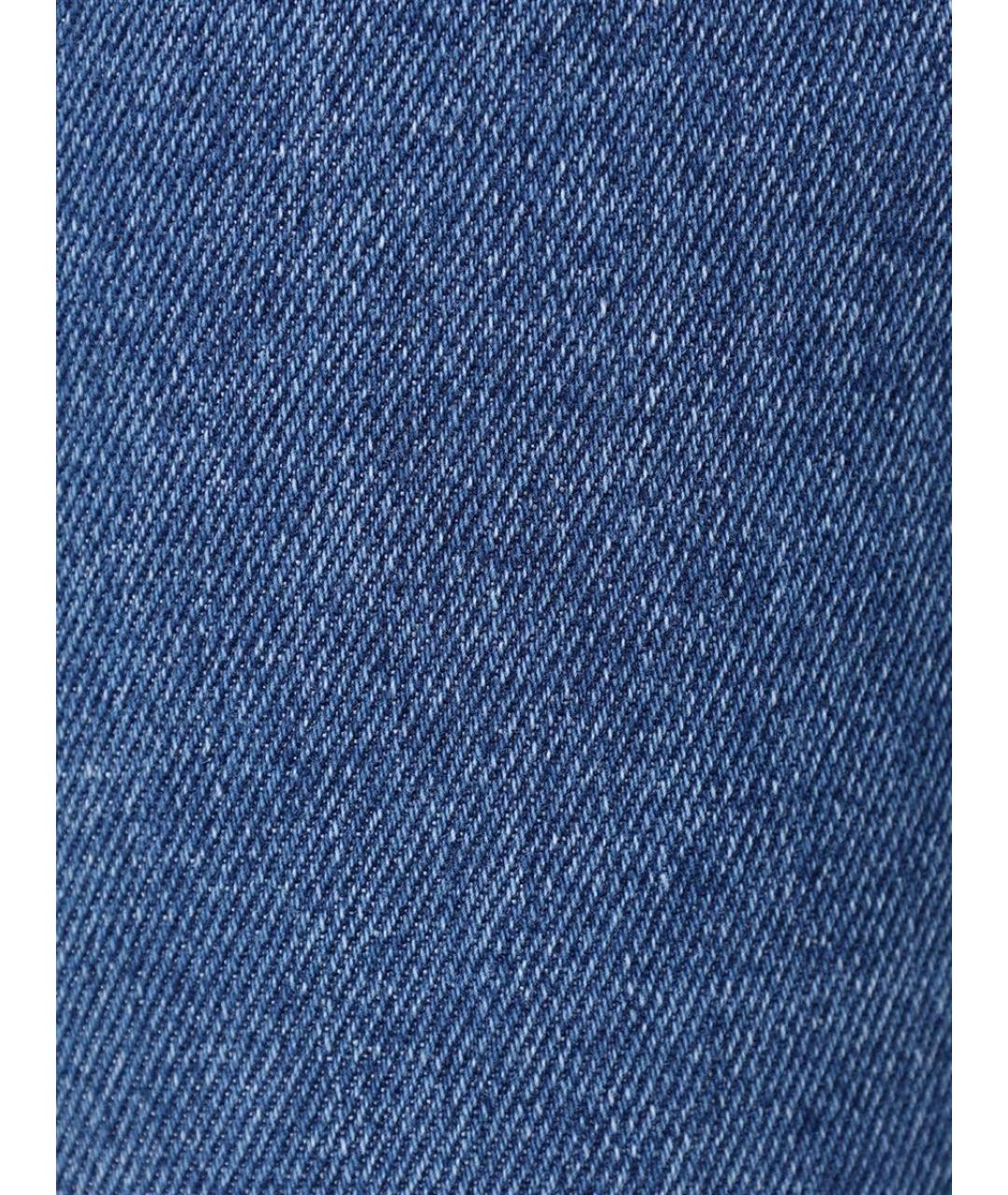 DOLCE&GABBANA Голубые хлопко-эластановые джинсы скинни, фото 5