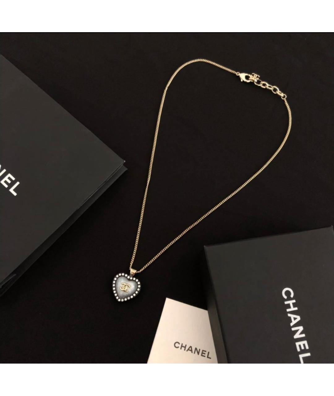 CHANEL Черное колье, фото 2