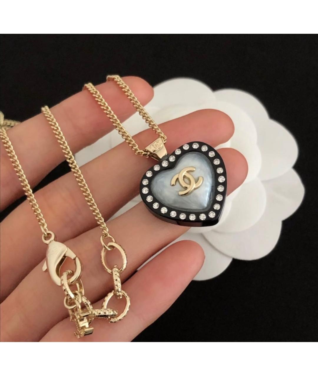 CHANEL Черное колье, фото 3