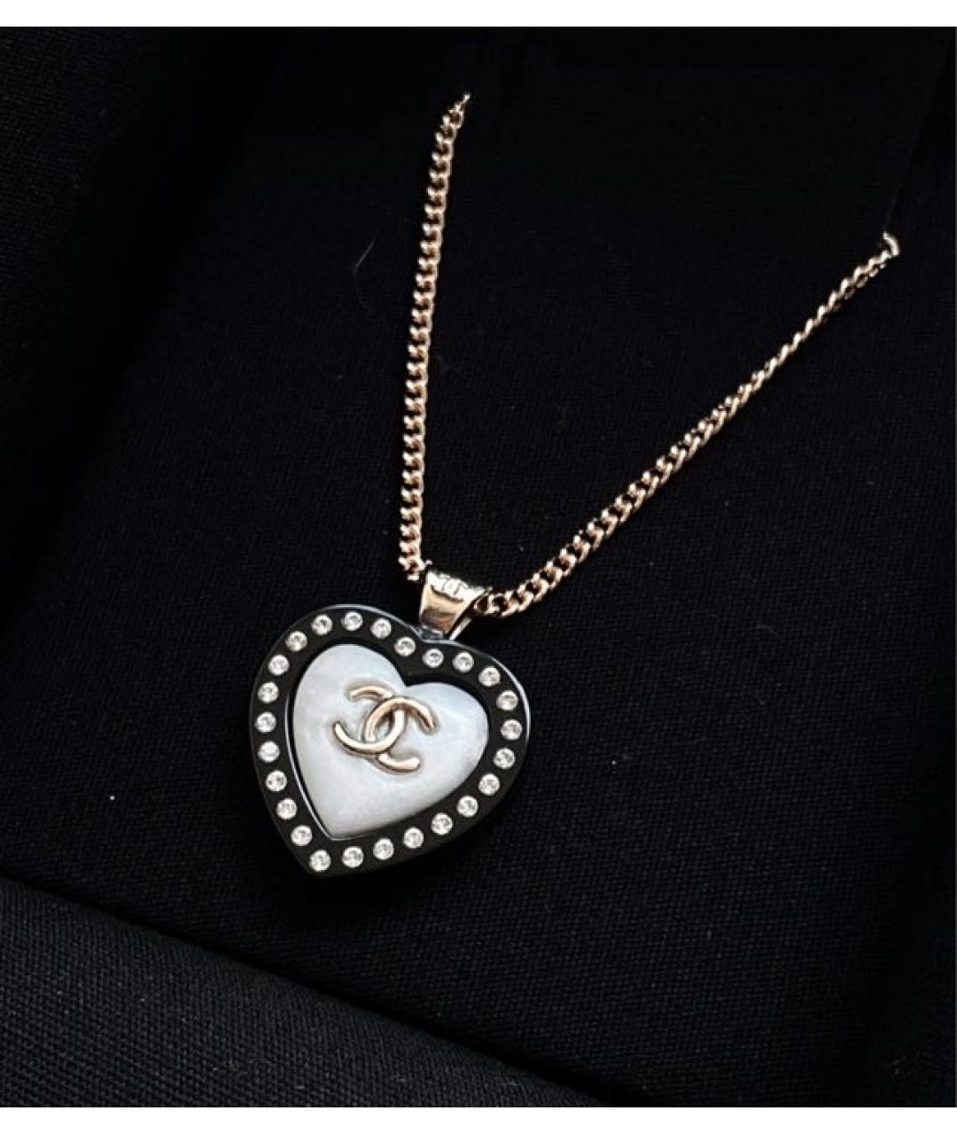 CHANEL Черное колье, фото 7