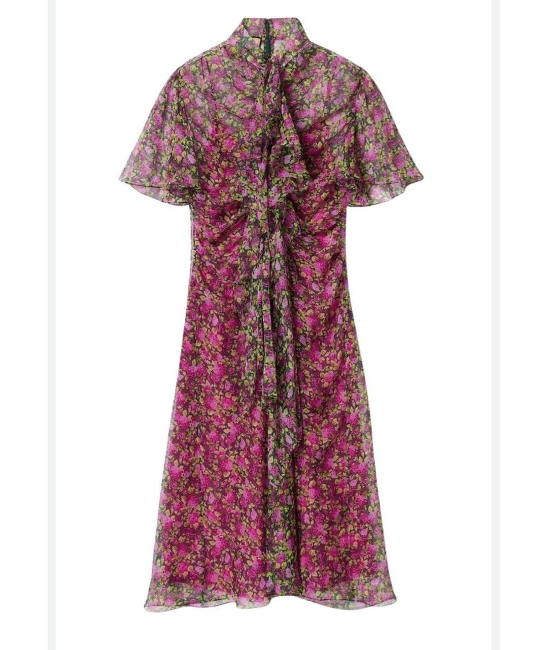 GUCCI Мульти шелковое коктейльное платье, фото 1