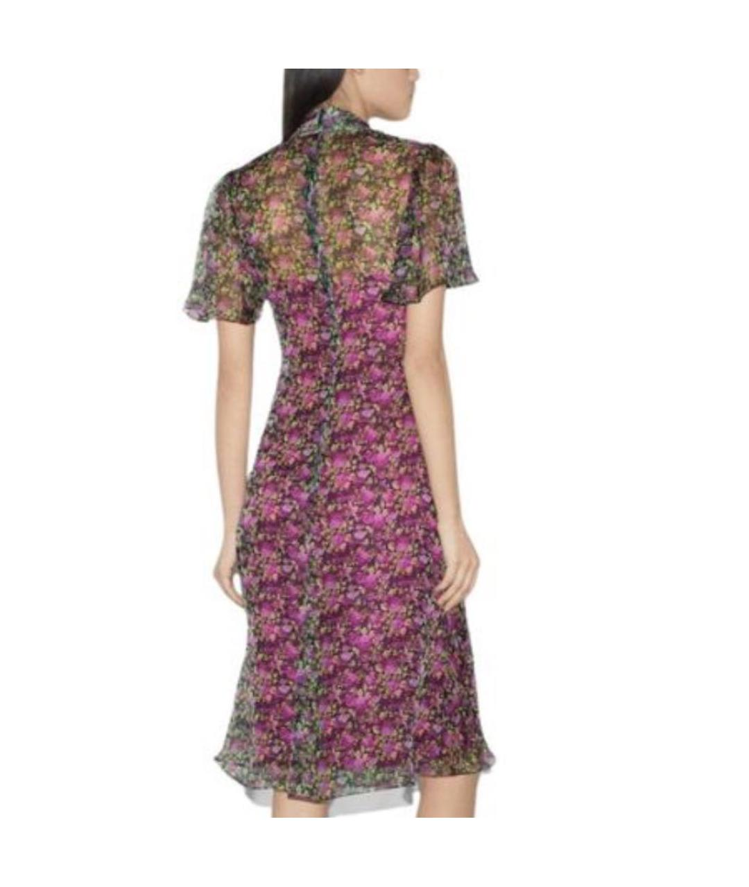 GUCCI Мульти шелковое коктейльное платье, фото 2