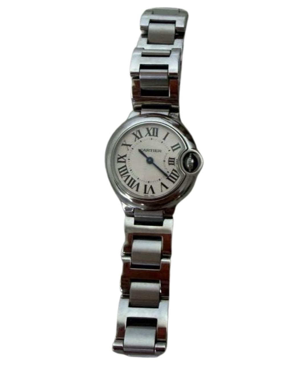 CARTIER Серебряные стеклянные часы, фото 1