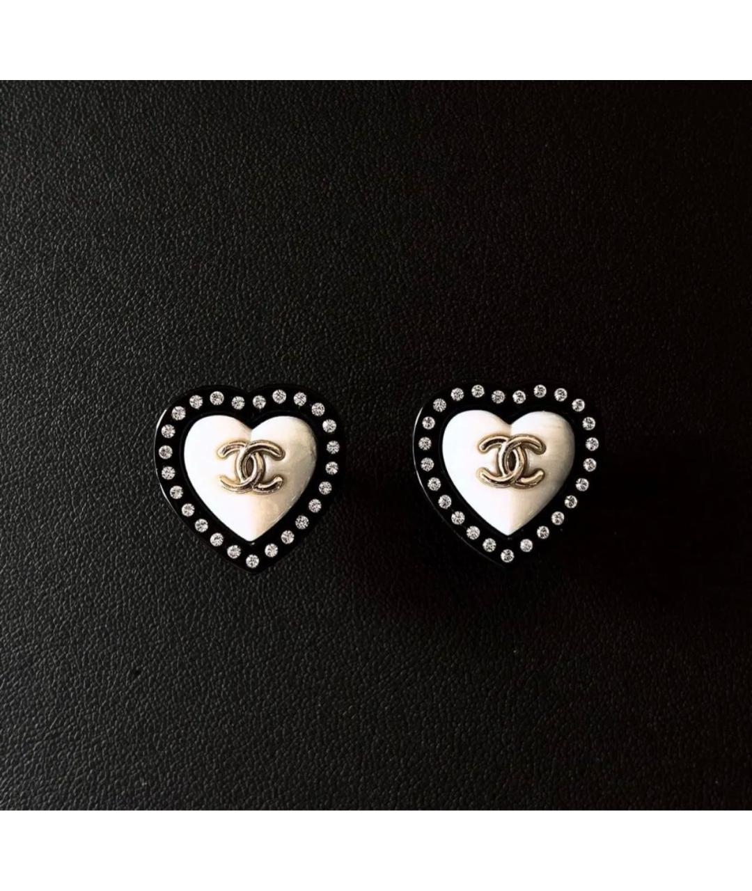 CHANEL Черные серьги, фото 4