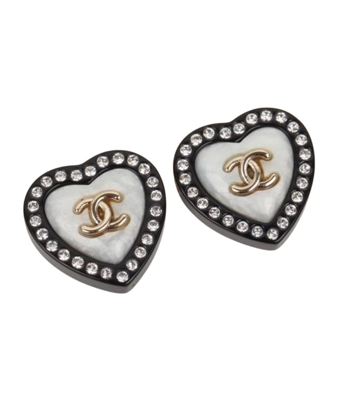 CHANEL Черные серьги, фото 1