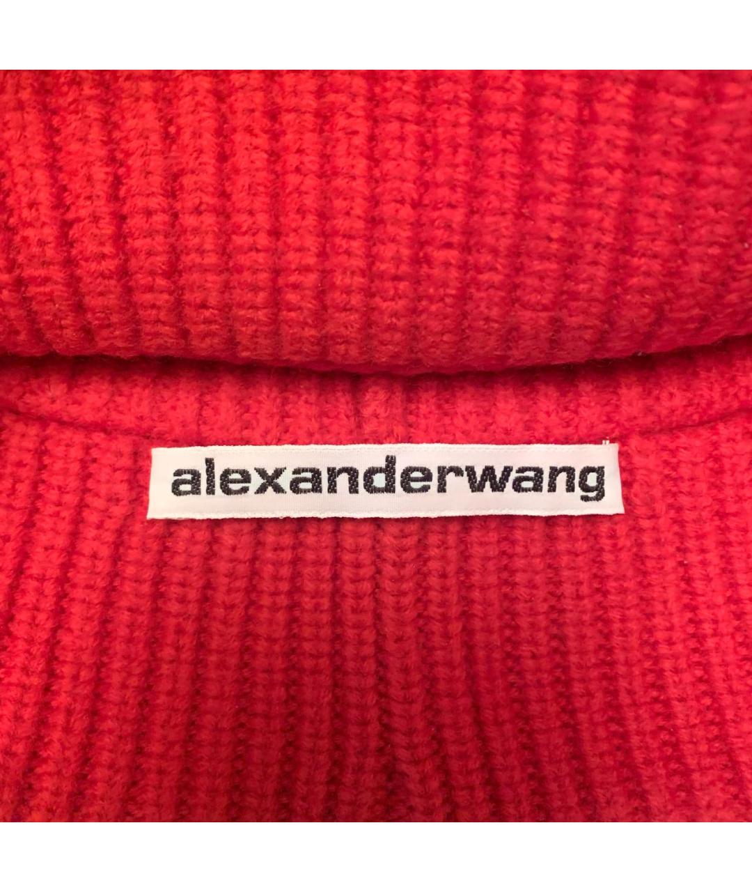 ALEXANDER WANG Красная шерстяная шапка, фото 4