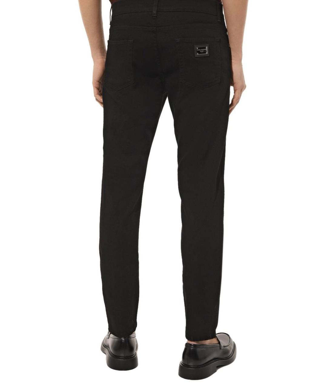 DOLCE&GABBANA Черные хлопко-эластановые джинсы скинни, фото 3