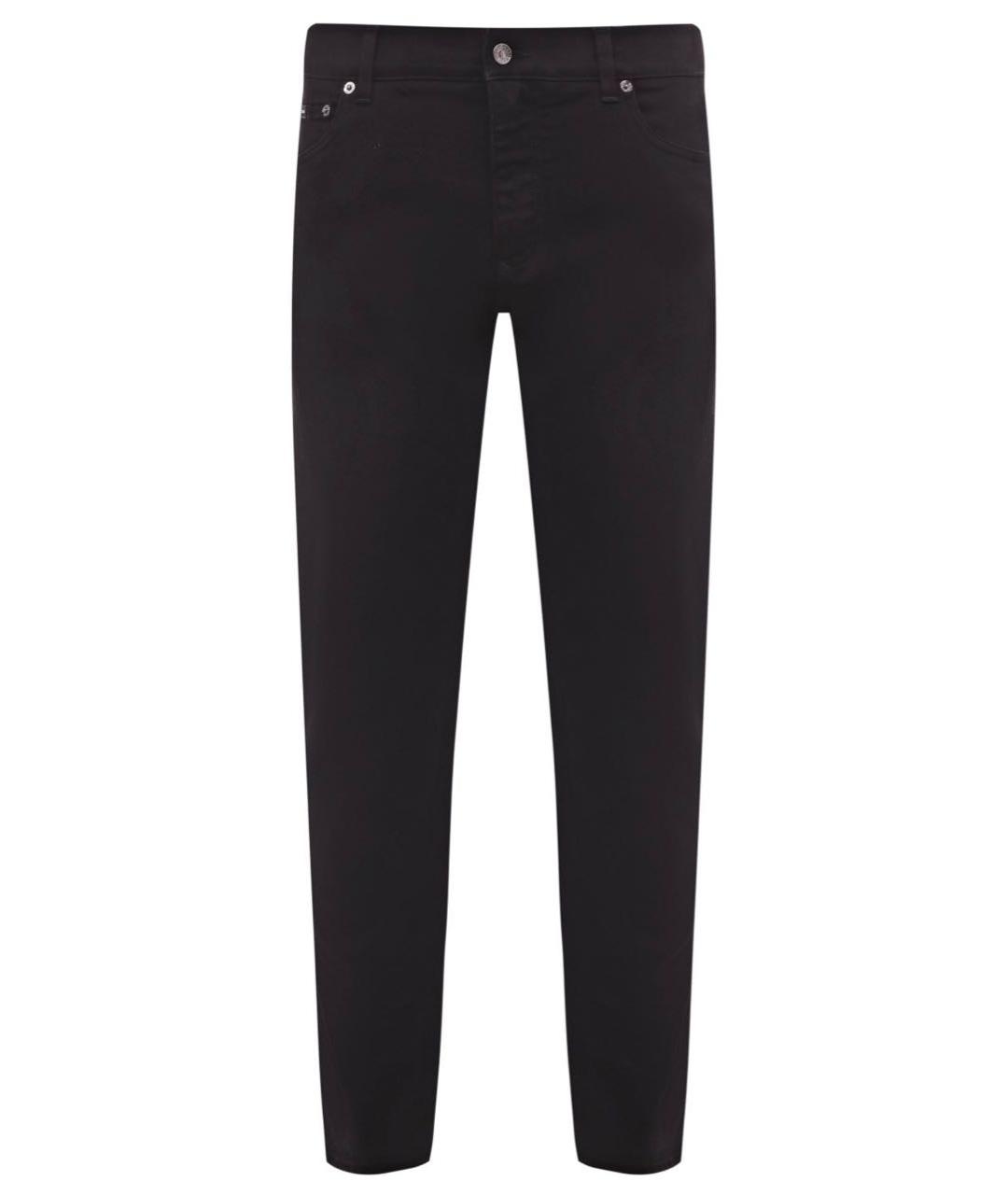 DOLCE&GABBANA Черные хлопко-эластановые джинсы скинни, фото 1