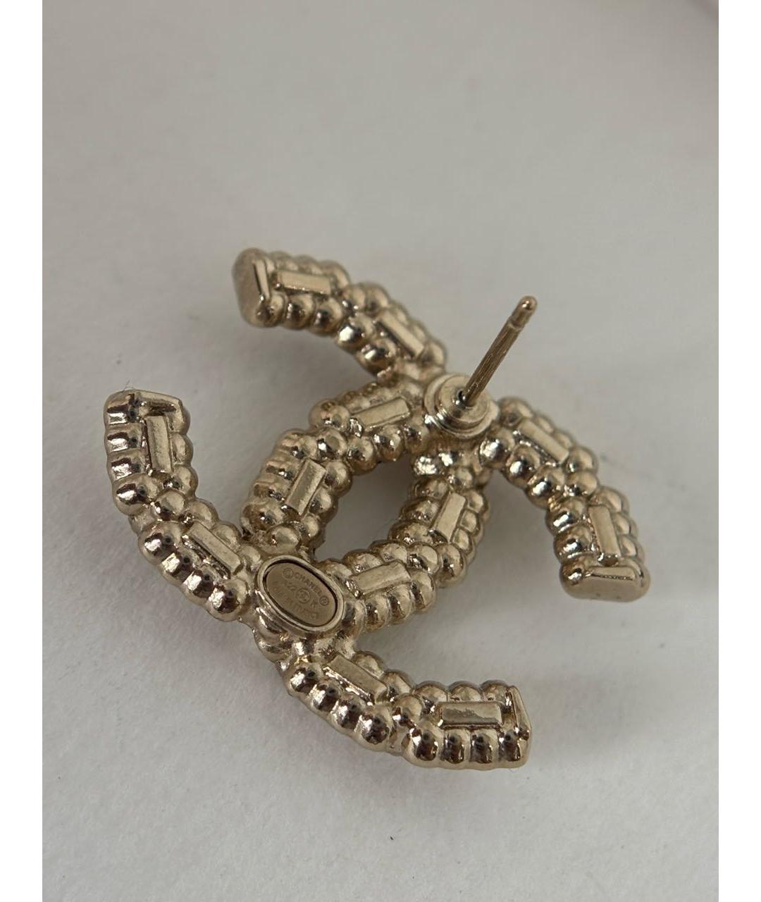 CHANEL Золотые серьги, фото 7