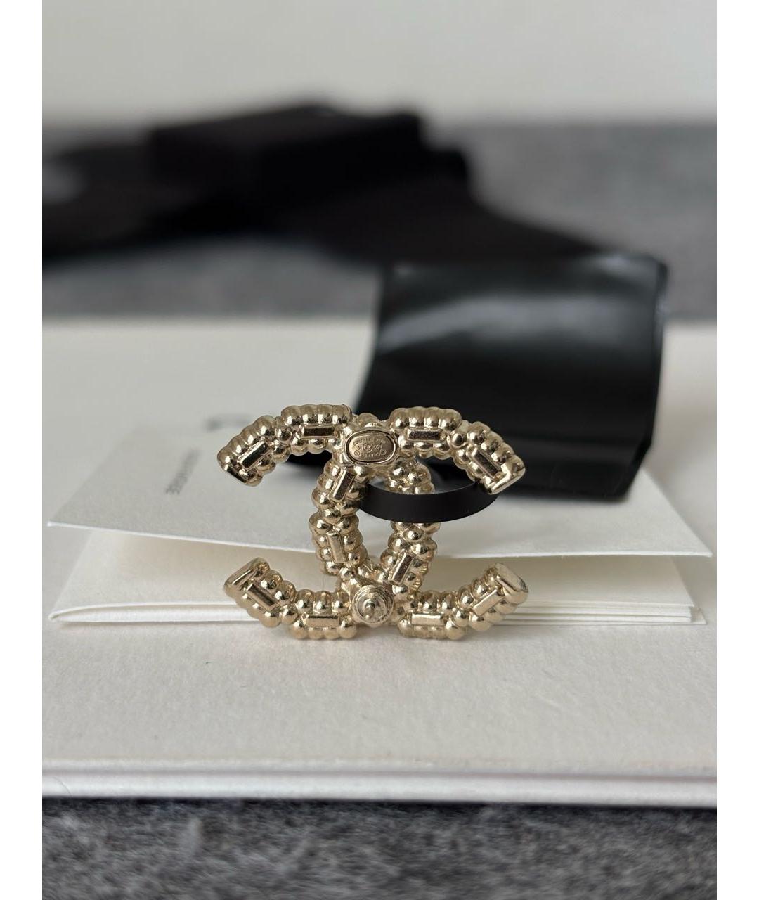 CHANEL Золотые серьги, фото 6