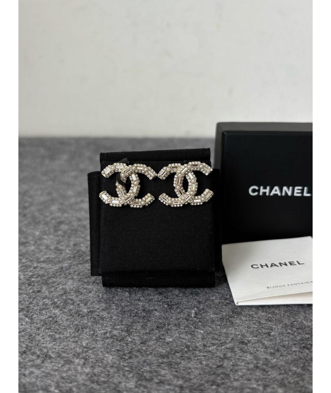 CHANEL Золотые серьги, фото 8