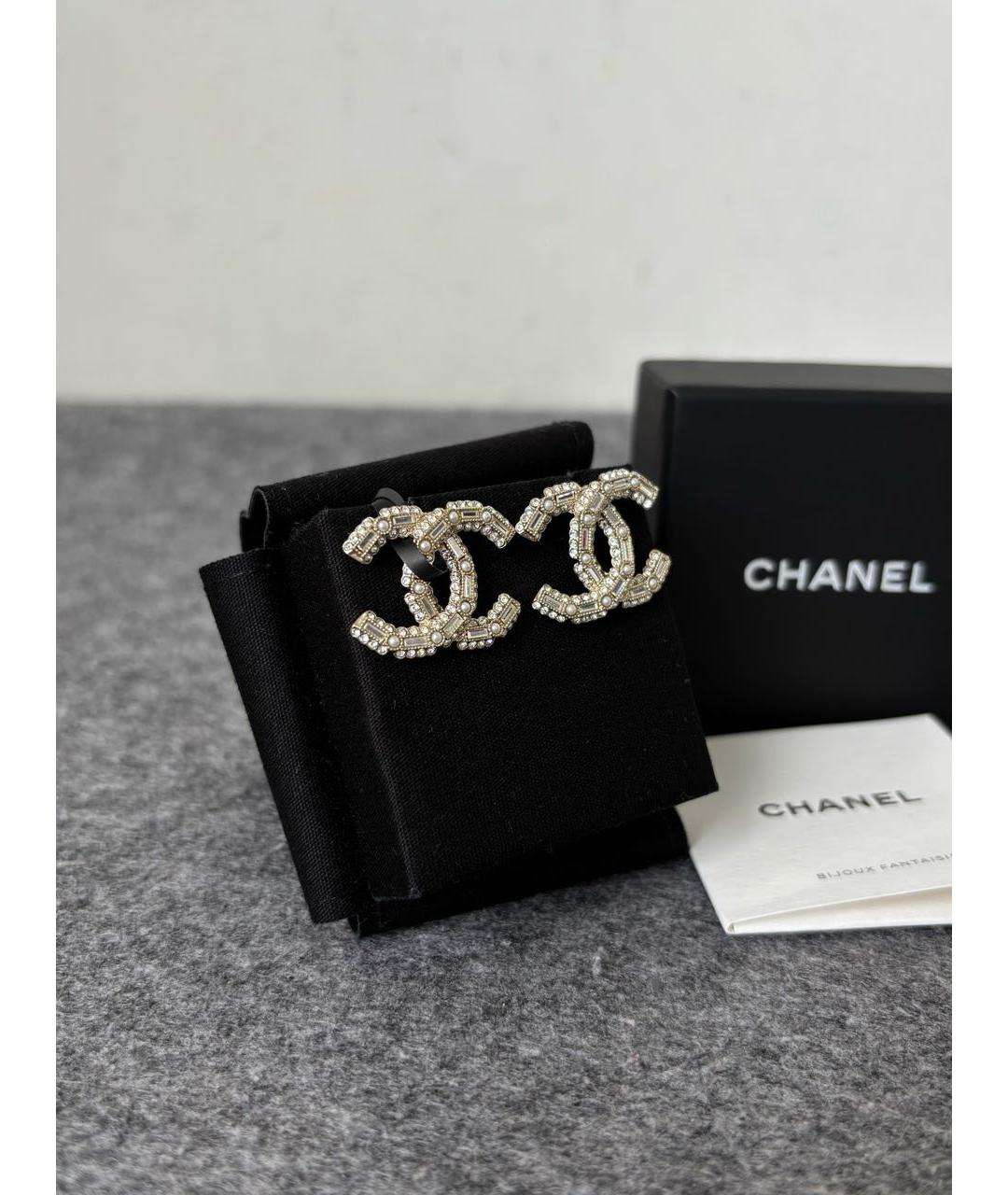 CHANEL Золотые серьги, фото 2