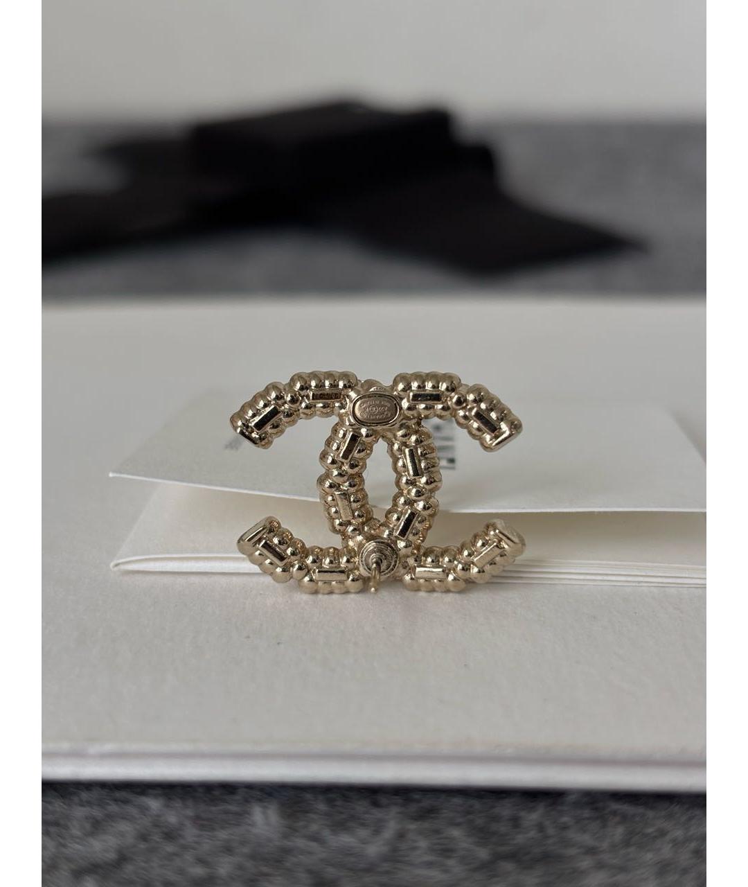 CHANEL Золотые серьги, фото 5