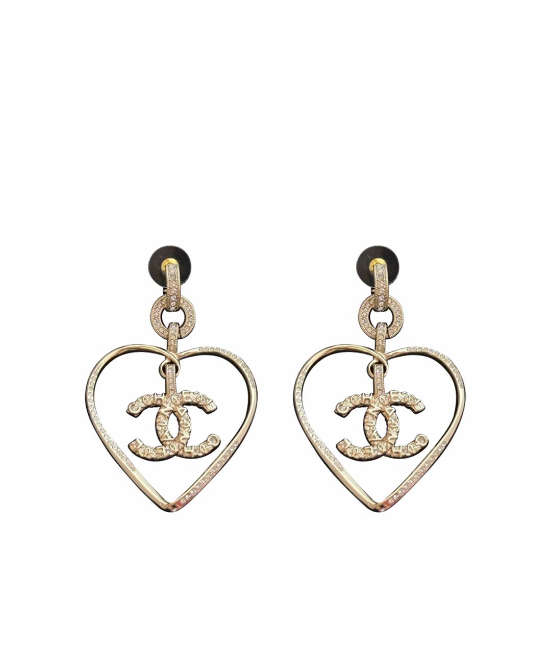 CHANEL Золотые серьги, фото 1