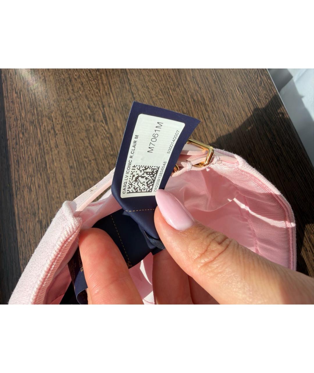 LOUIS VUITTON Розовая кепка, фото 6