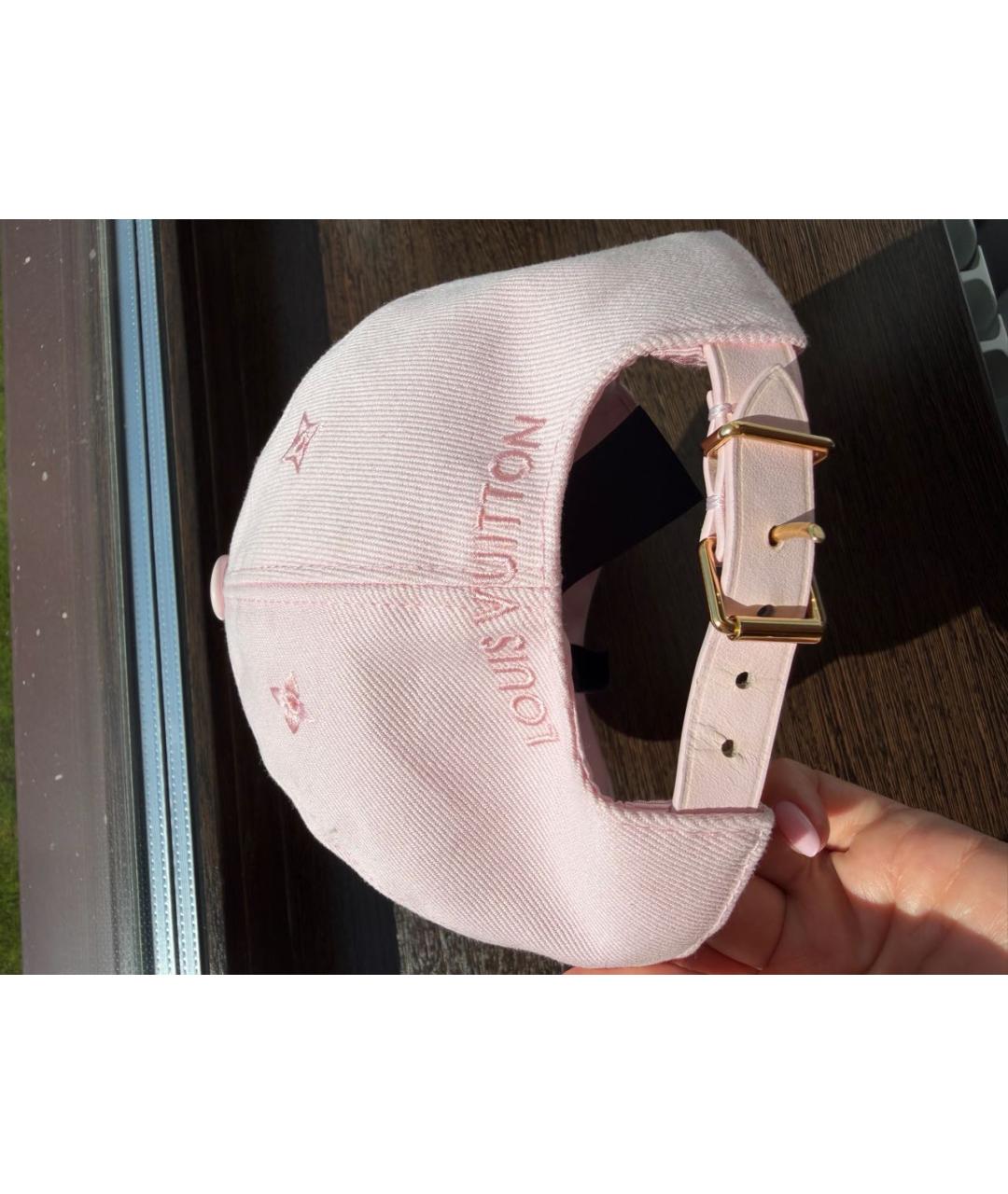 LOUIS VUITTON Розовая кепка, фото 5