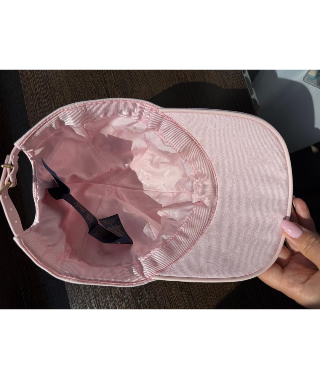 LOUIS VUITTON Розовая кепка, фото 7