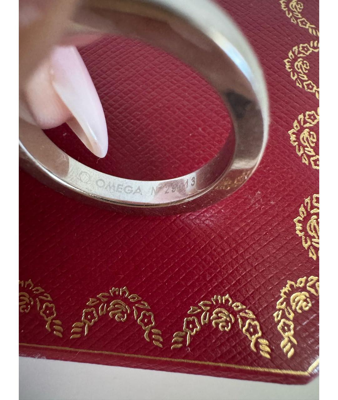 OMEGA Серебряное кольцо из белого золота, фото 6